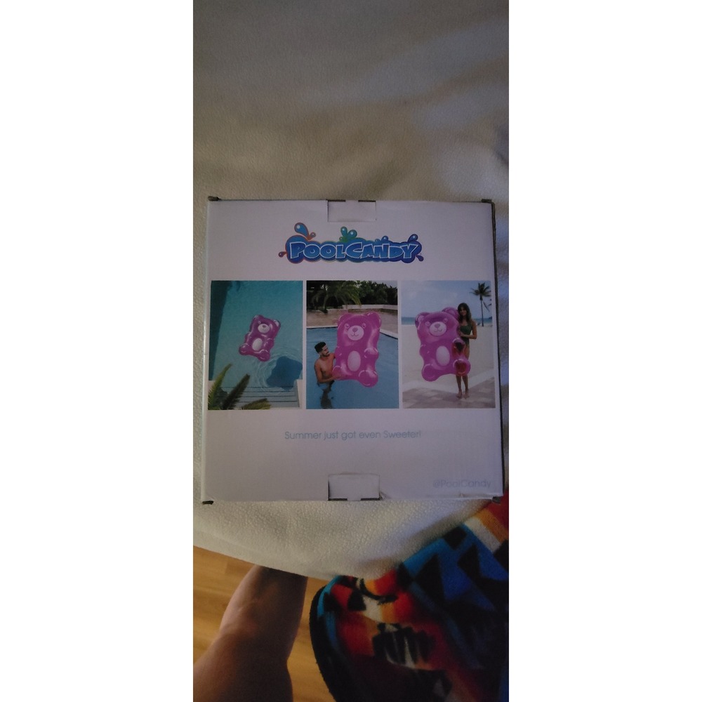Pool Candy Electric Rasberry Gummy Inflatable Pool Raft NWT - Picture 3 of 3